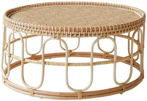 Tikamoon Couchtisch Samson Couchtisch aus Rattan