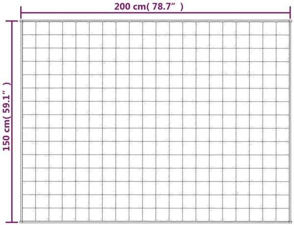 vidaXL Gewichtsdecke Stoff, 1x Gewichtsdecke, Hellcreme, 150x200 cm, Stoff, 7 kg Bild 6