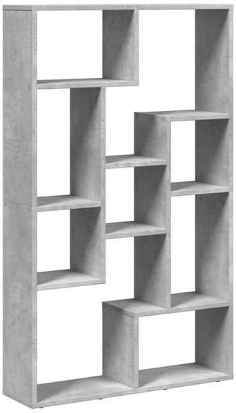 vidaXL Bücherregal Betongrau 72x20x120,5 cm Holzwerkstoff 858159 Bild 6