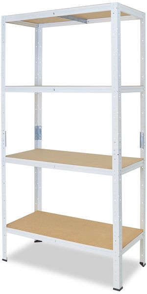 shelfplaza HOME 155x120x50 cm Schwerlastregal in weiß mit 4 Böden und 175 kg Traglast pro Boden Bild 6
