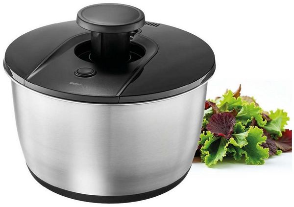 Gefu Salatschleuder PUSH IT, Edelstahl, Ø 25 cm