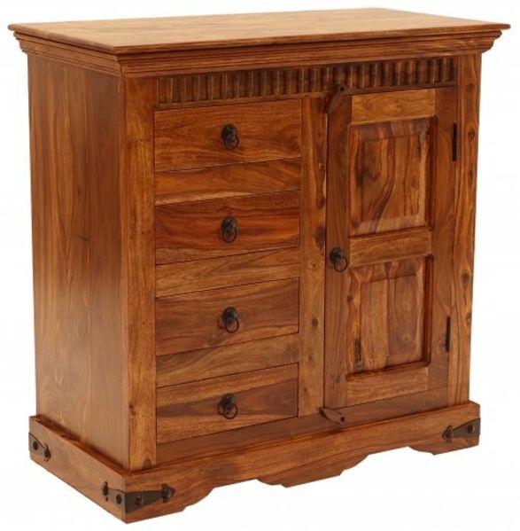 Kommode Jali 90x90x45 aus indischem Sheesham-Massivholz