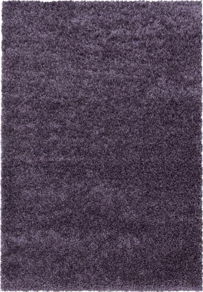 Hochflor Teppich Sima rechteckig - 120x170 cm - Violett