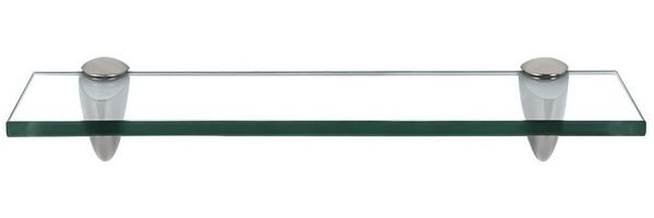 Clanmacy Wandregal Glasablage Glasregal ideal für Bad, Dusche 40x10x0.8 cm Klarglas