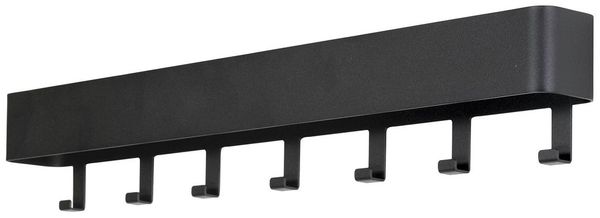 Hakenleiste DAX PLAY 7 Garderobenhaken Stahl Schwarz, Spinder Design