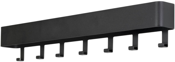 Hakenleiste DAX PLAY 7 Garderobenhaken Stahl Schwarz, Spinder Design