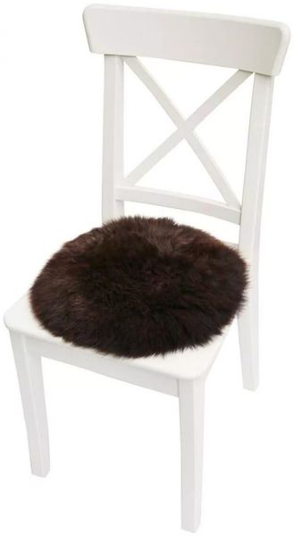 Lammell Sitzkissen Ø 40 cm Braun Bild 5