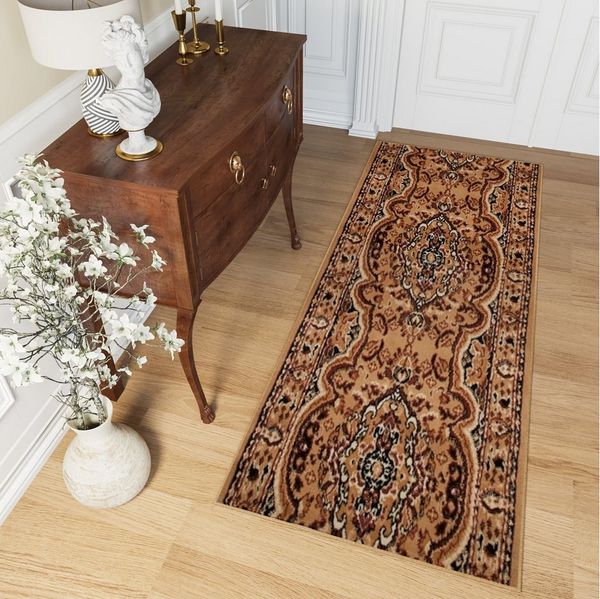 Tapiso Läufer ATLAS, rechteckig, Höhe: 8 mm, Meterware Flur Kurzflor Küche Wohnzimmer Schlafzimmer