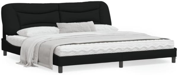 vidaXL Bettgestell ohne Matratze "Hvar" Schwarz 200x200 cm Stoff 3207795 Bild 1