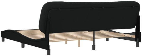 vidaXL Bettgestell ohne Matratze "Hvar" Schwarz 200x200 cm Stoff 3207795 Bild 9