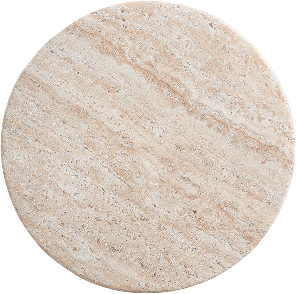 Merax Gartenbeistelltisch, Beistelltisch für den Außenbereich, aus Magnesium Oxide, mit modernem Stil, Beige Bild 10