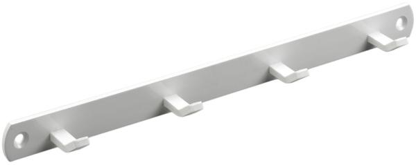 Hettich Garderobenleiste 4 Haken 27,0 x 2,0 x 3,0 cm weiß