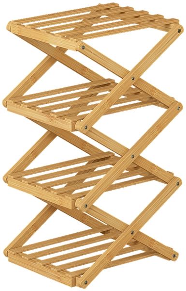 Schuhregal Ziggy Bambus 26 x 52 cm mit 4 Fächern Vicco