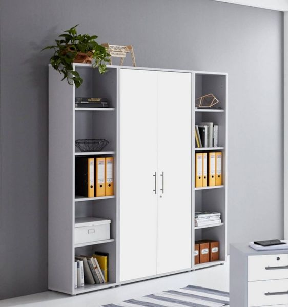 BMG Möbel Aktenschrank Office Edition 3 (Schrankwand Set, 3tlg) abschließbar, matt oder Hochglanz lackiert