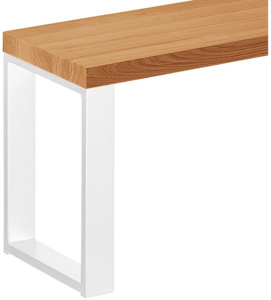 LAMO Manufaktur Sitzbank LSB Sitzbank (Komplett-Set, 3-Teilig), 40mm stake Massivholzplatte