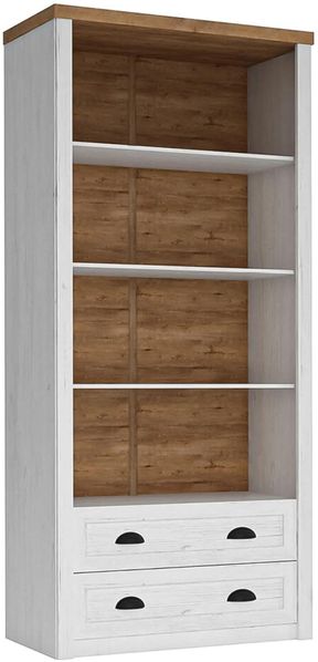 AX LIVING Regal Weiß Palmano R2 – 90 cm breit, funktionales Design