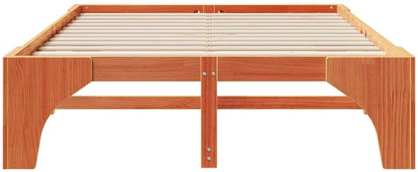 vidaXL Bettrahmen Braun 150 x 200 cm Massives Kiefernholz 872985 Bild 5