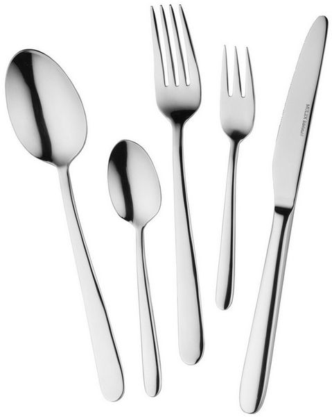 Mulex Besteck-Set Iowa 18.10, mit angenehmer Haptik (60-tlg), 12 Personen, Edelstahl 18/10, zeitloser Chic, spülmaschinengeeignet