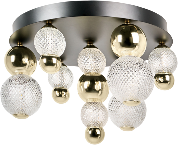 LED Deckenlampe SORA Glas Gold