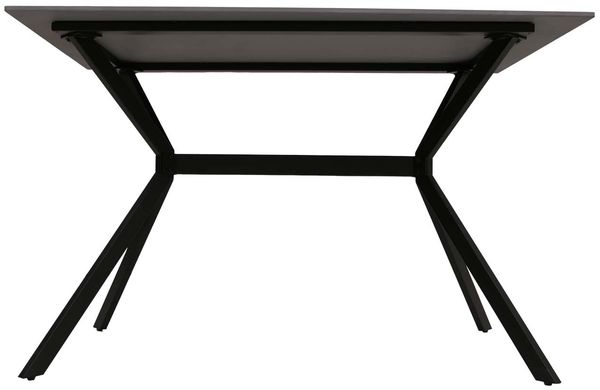 Esszimmertisch HWC-O58, Esstisch Sinterstein Metall, Marmor-Optik 120cm ~ schwarz-gold Bild 8