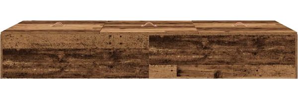 vidaXL Aufbewahrungsbettgestell Altholz 100 x 200 cm Holzwerkstoff 3335355 Bild 7