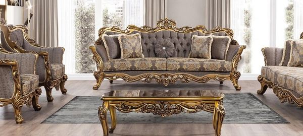 JVmoebel Couchtisch Eleganter Beistelltisch aus Holz im Barockstil (1-St), Made in Europa