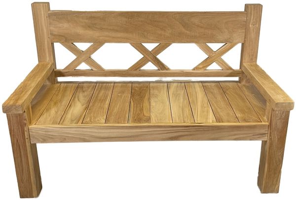 Teakholz Gartenbank JUMBO, Natural Teak