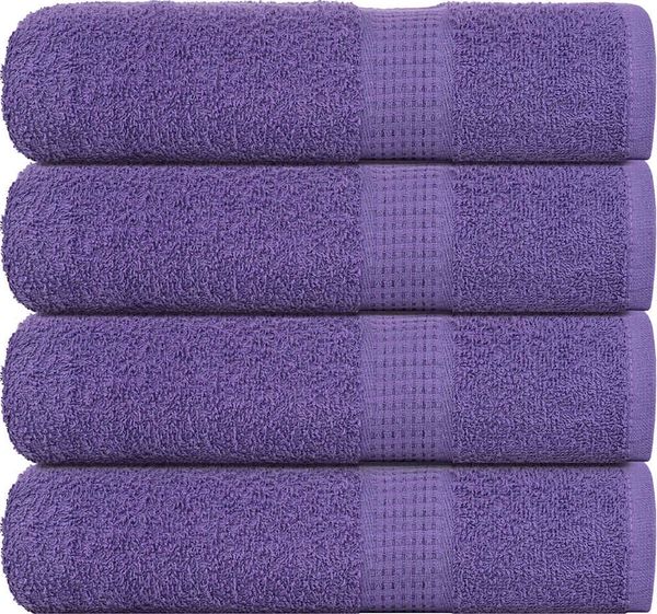 vidaXL Handtücher FROGN 4 Stk. Lila 50x100 cm 360 g/m² 136879