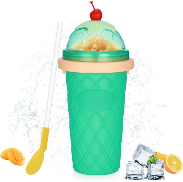 Hejo Slushy Maker Becher Silikon Wiederverwendbarer Slush Eisbecher mit