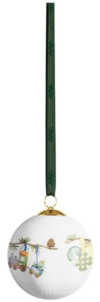 Kähler Weihnachtsbaumkugel Kähler Hammershøi Christmas Kugel 2024 Ø6 cm Porzellan Weiß