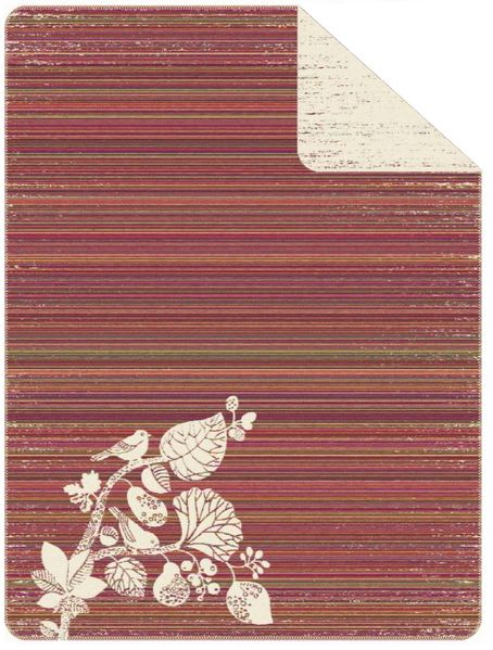 Wende-Wohndecke warme Decke Baumwoll-Mischgewebe ca. 150x200 cm "Zauberwald" beties