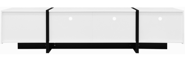 OKWISH Lowboard TV-Schrank mit Reichlich Stauraum (TV-Board,Fernsehtisch scandi, 1 St, mit 2 Schubladen und 3 Türen), mit Schwarzem Sockel Bild 10