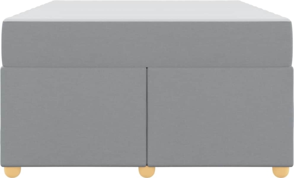 vidaXL Bettrahmen mit Matratze Hellgrau 120 x 200 cm Stoff 3399349 Bild 5