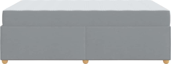 vidaXL Bettrahmen mit Matratze Hellgrau 120 x 200 cm Stoff 3399349 Bild 6