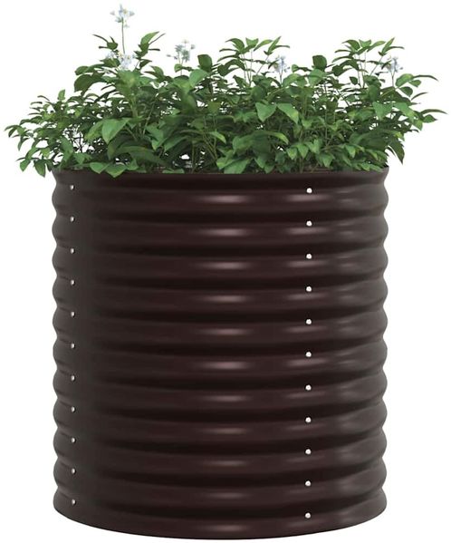 vidaXL Hochbeet Braun 80 x 80 x 81 cm Stahl 42008136 Bild 3