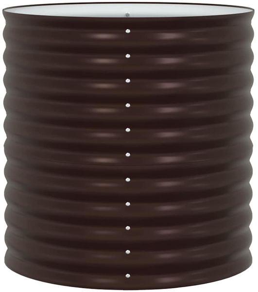 vidaXL Hochbeet Braun 80 x 80 x 81 cm Stahl 42008136 Bild 7