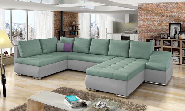 Wohnideebilder Giovanni Grün Ecksofas & Eckcouches GI47