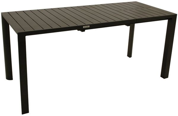 DEGAMO Gartentisch LAGOS, 120/162x70cm, Aluminium anthrazit, wetterfest