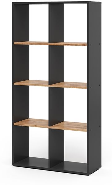Raumteiler Scutum Anthrazit/Goldkraft Eiche 143 x 72 cm Vicco