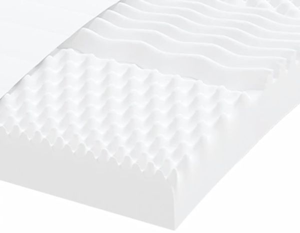 vidaXL Schaumstoffmatratze Weiß 100x210 cm 7-Zonen Härtegrad 20 ILD 4016648 Bild 6