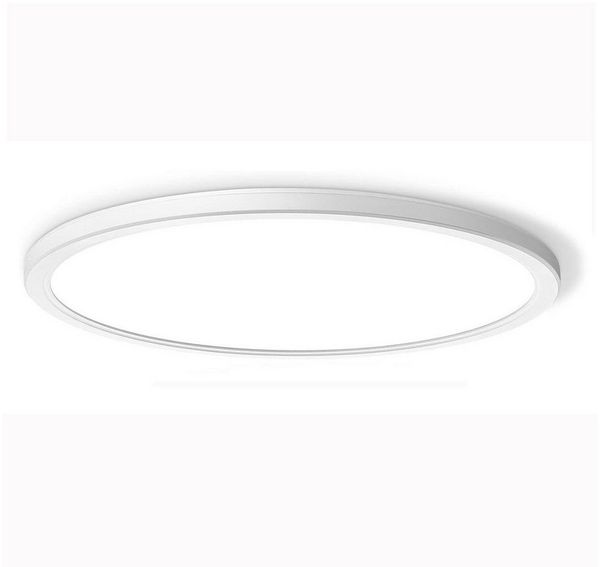 OYLCDI Deckenleuchte LED Deckenleuchte 30W Ø28 cm rund, flache Deckenlampe 6500K kaltweiß, LED fest integriert Flur inkl Leuchtmittel 6500K, weiß, Wohnzimmer-Leuchte Lampe Flur inkl Leuchtmittel küchenlampe