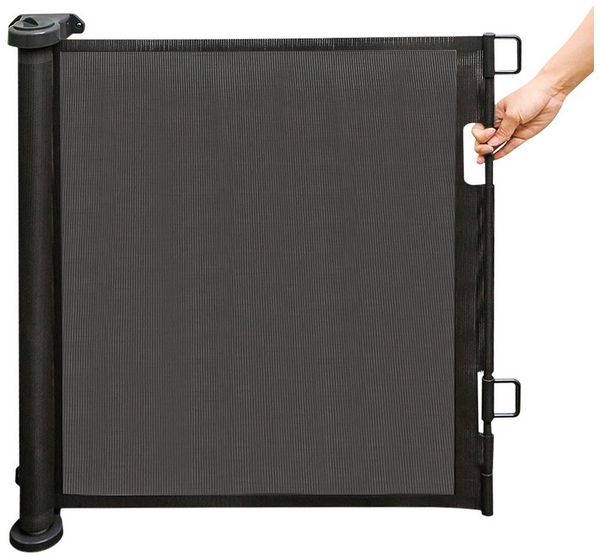 JEOBEST Treppenschutzgitter Türschutzgitter Ausziehbar 0-180CM Treppenschutz Absperrgitter, 1ST, Kinder-und Haustier-Schutzgitter, Sehr platzsparend,da ausziehbar