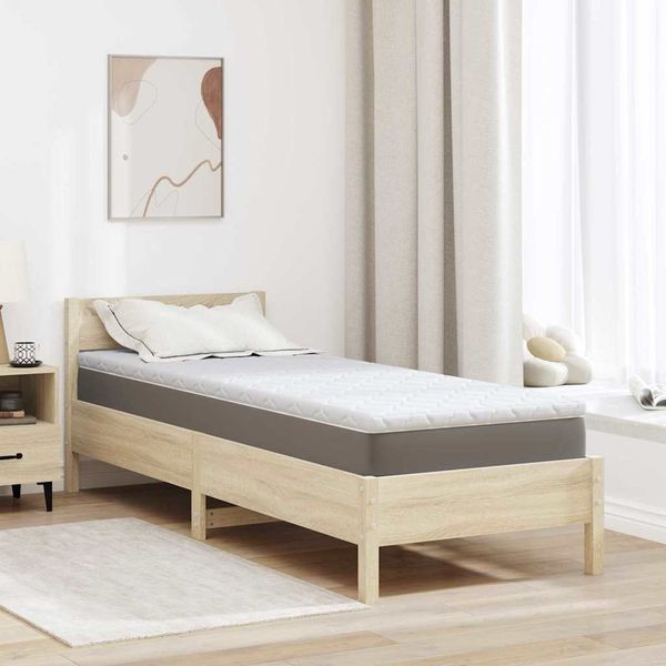 vidaXL Kokosnuss Topper Weiß 70 x 200 cm Jacquard-Stoff 4106390