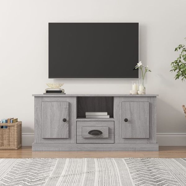 vidaXL TV-Schrank Grau Sonoma 100x35,5x45 cm Holzwerkstoff 816462
