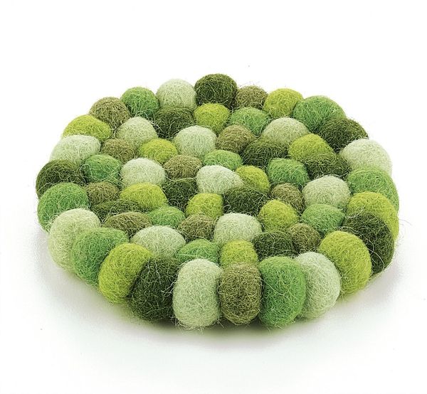 Untersetzer Glasuntersetzer Schafwolle Filz Ø10 cilio LANA VERDE rund 470413