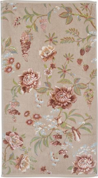 PIP Studio Duschtuch Badetuch Secret Garden Khaki 70x140 cm Blumenranke Blüten