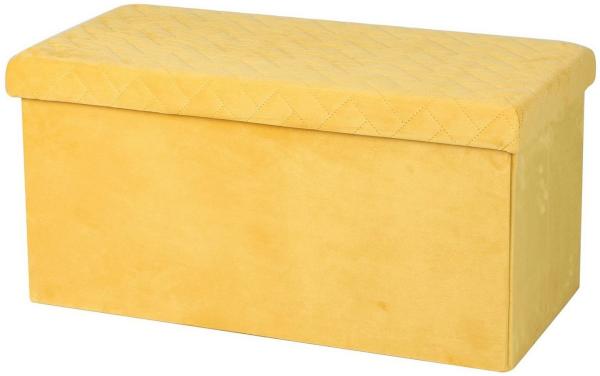 Urban Living Truhenbank Sitztruhe faltbare Sitzbank mit Aufbewahrungsbox, gepolsterte Sitzfläche - abnehmbarer Sitz - große Staufach, 76 x 38 x 38 cm