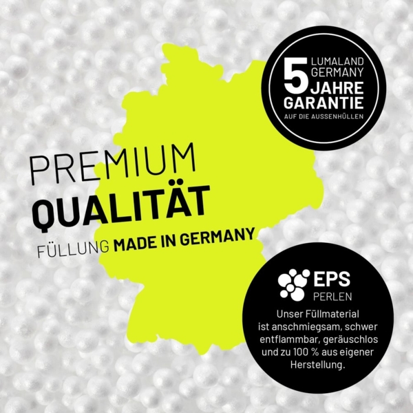 Lumaland Sitzsack-Sofa, Polyester, Sessel, Türkis, 70 x 72 x 96 cm Bild 4