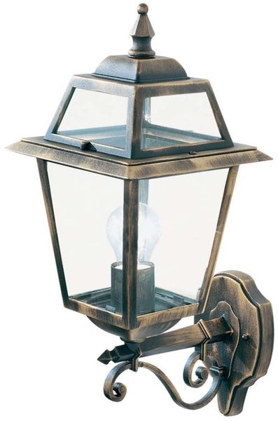 Wandleuchte, Schwarz, Aluminium, H 49,5 cm, NEW ORLEANS