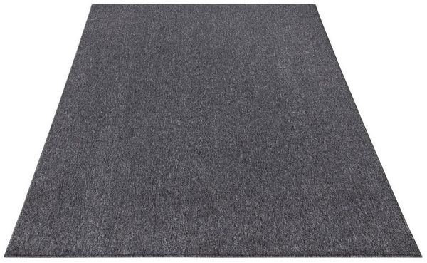 KADIMA DESIGN Teppich waschmaschinenwaschbar Unifarben Küche, Flur Waschbarer Teppich, Rechteckig, Höhe: 8 mm, Florhöhe: 4 mm, 100% Polypropylen, Rechteckig, 80x150cm, Anthrazit